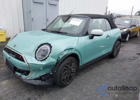 2025 Mini Convertible Cooper S z USA, uszkodzony, nr VIN WMW23GX05S2X03029